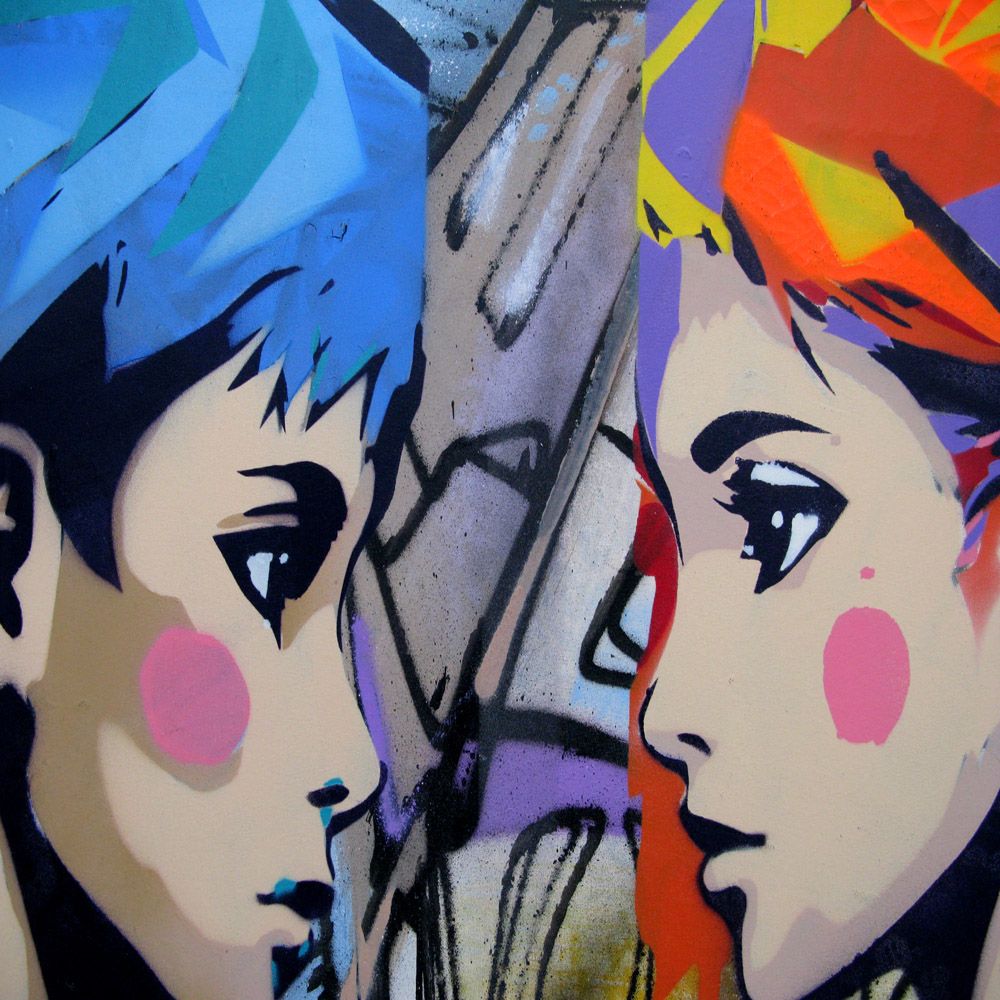 Tableau de Craig & Emer a pour titre  Vis et Versa style street pop art dim : Craig & Emerprix:290