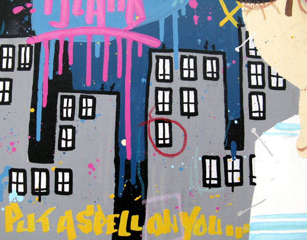 Tableau de DIDIER GOMEZ a pour titre  Voodoo Island style street pop art dim : DIDIER GOMEZprix:290