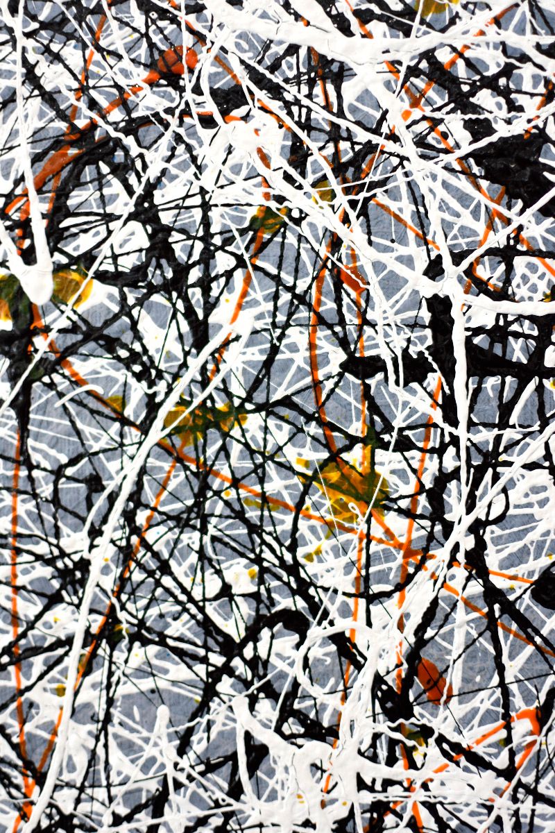 Tableau de NASH a pour titre  WHITE 7 style abstrait dim : NASHprix:700