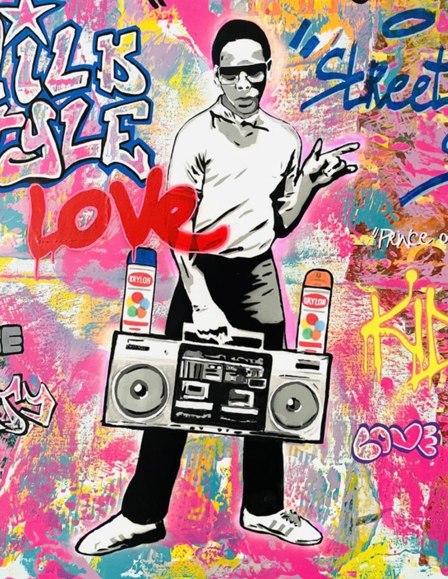 Tableau de SARA CHELOU a pour titre  Wild Style style street pop art, street art dim : SARA CHELOUprix:1100