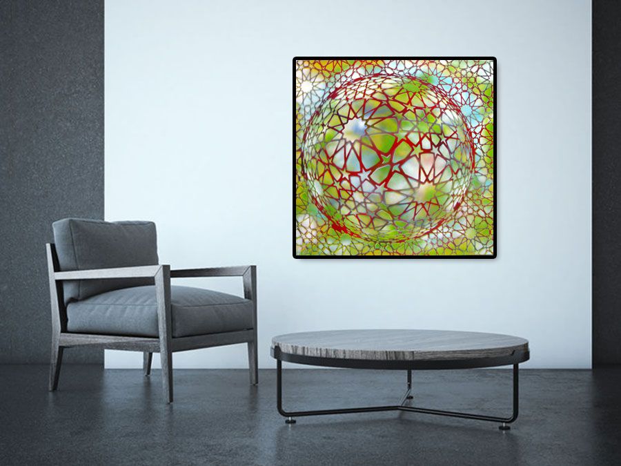Tableau de YANN GUINCHAN a pour titre  PLANETE ETOILE II style graphique dim : YANN GUINCHANprix: