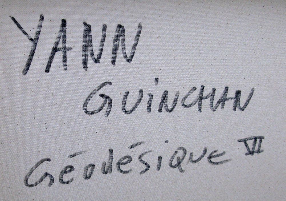 Tableau de YANN GUINCHAN a pour titre  Geodesique 6 style graphique dim : YANN GUINCHANprix:600
