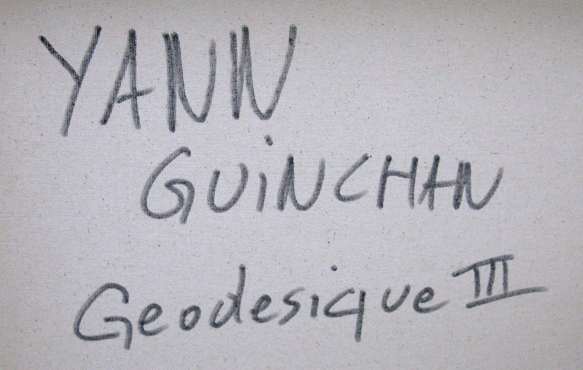 Tableau de YANN GUINCHAN a pour titre  Geodesique 3 style graphique dim : YANN GUINCHANprix:600