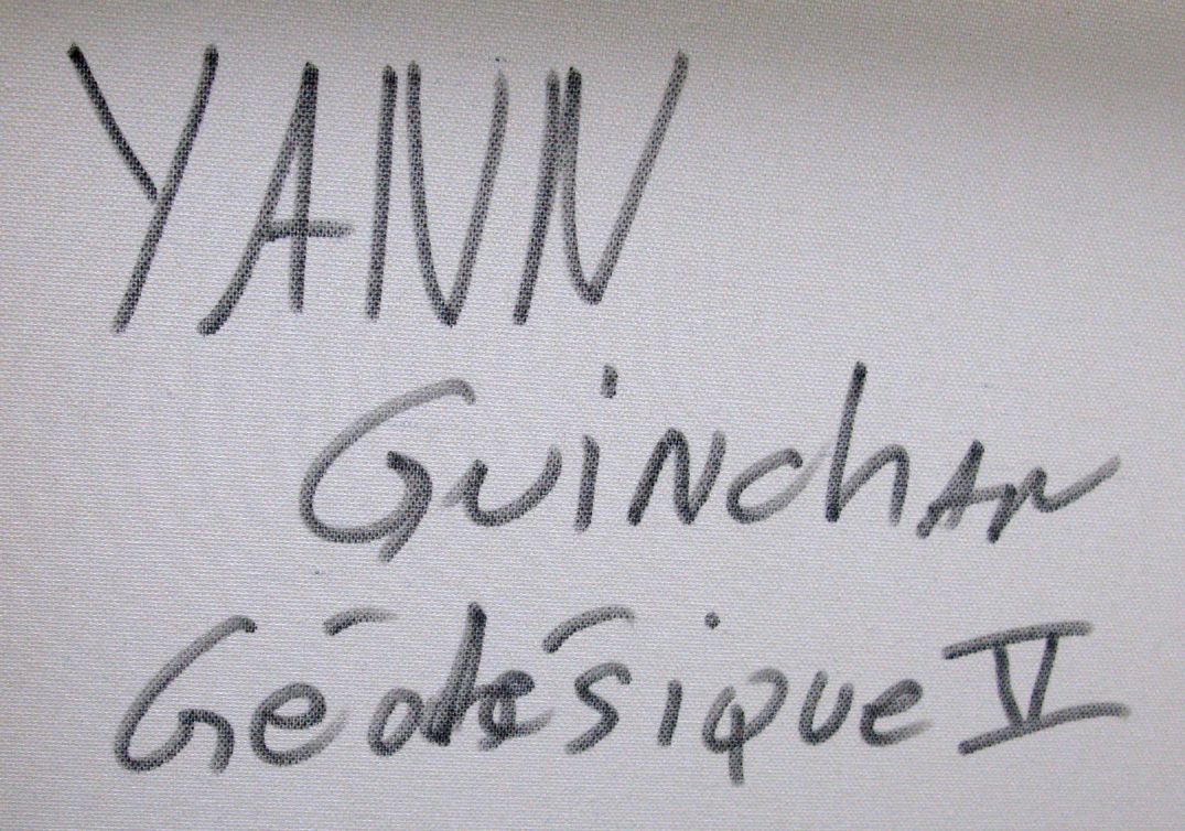 Tableau de YANN GUINCHAN a pour titre  Geodesique 5 style graphique dim : YANN GUINCHANprix:600