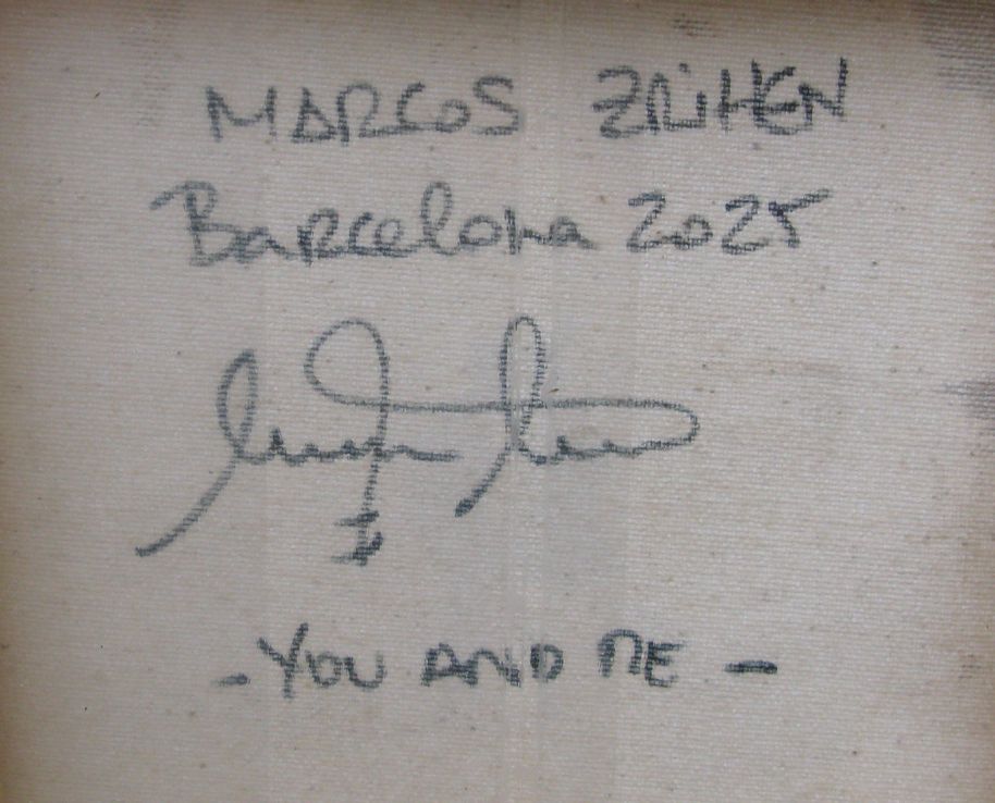 Tableau de MARCOS ZRIHEN NOWOTNY a pour titre  You and me - Barcelona 2025 style figuratif dim : MARCOS ZRIHEN NOWOTNYprix:80