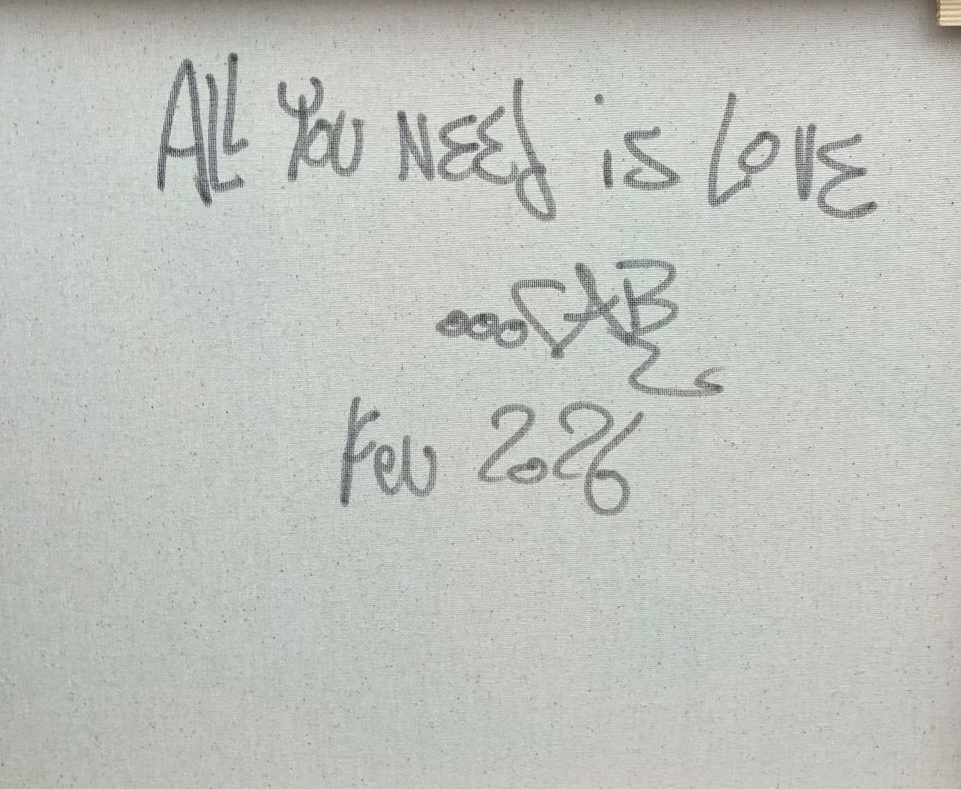 Tableau de RICO SAB a pour titre  All You need is Love style street pop art dim : RICO SABprix:450