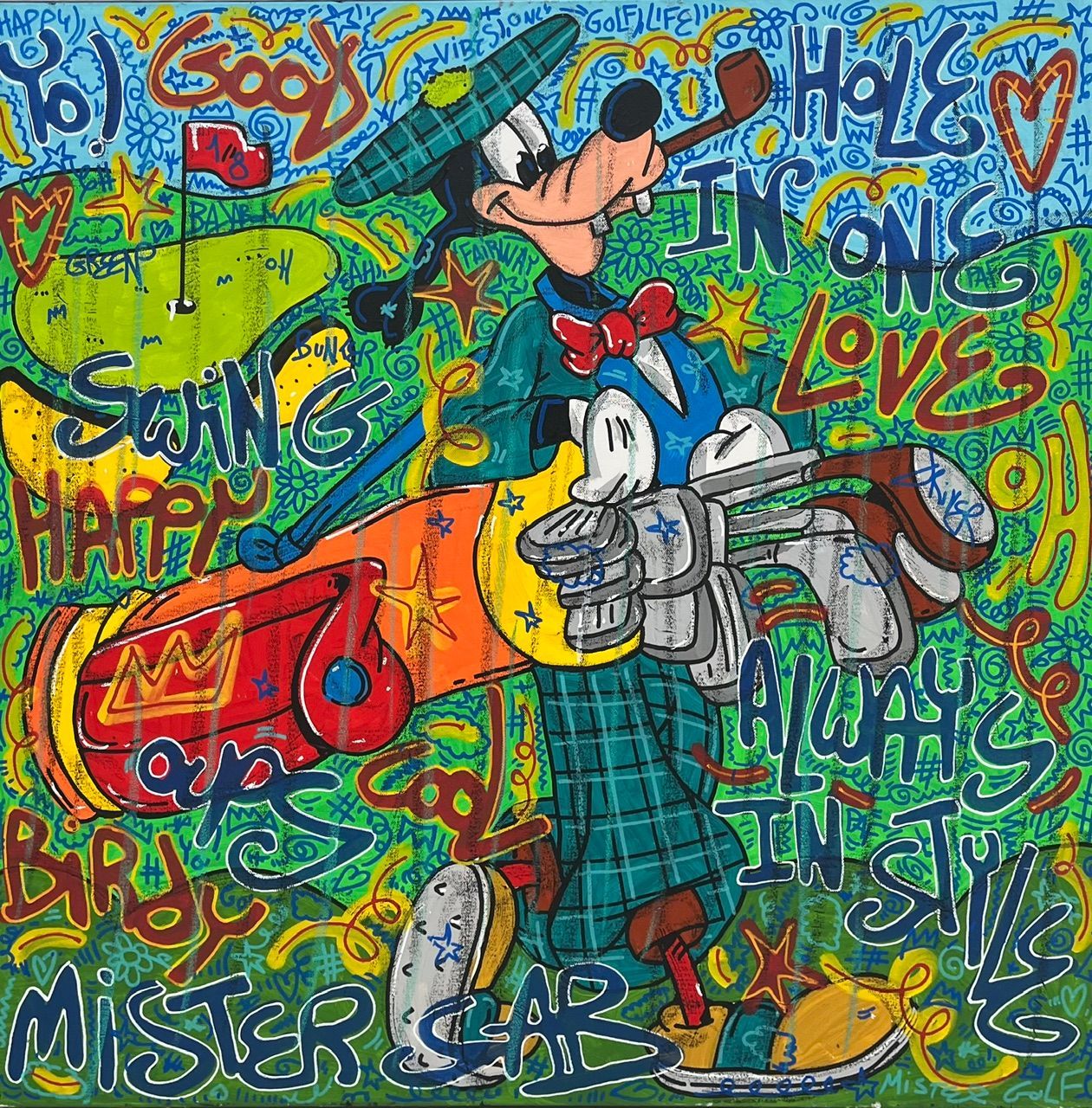 Tableau de RICO SAB a pour titre  Always in Style style street pop art, street art dim : RICO SABprix:600