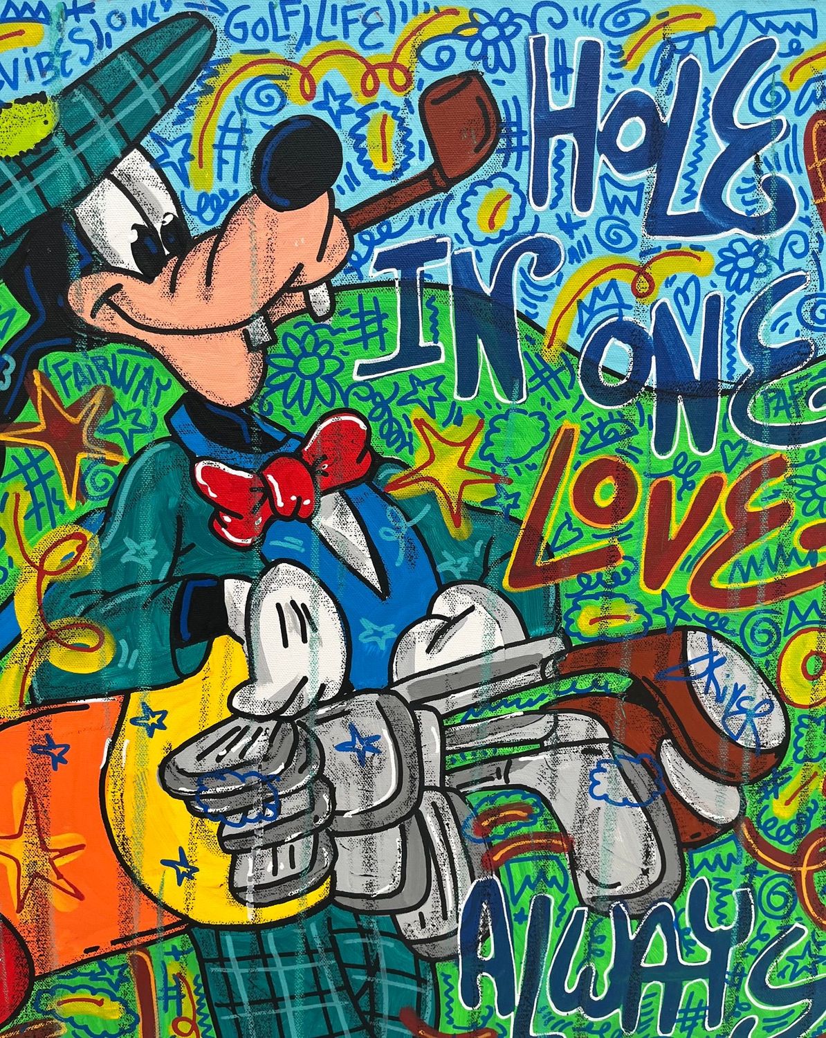 Tableau de RICO SAB a pour titre  Always in Style style street pop art, street art dim : RICO SABprix:600