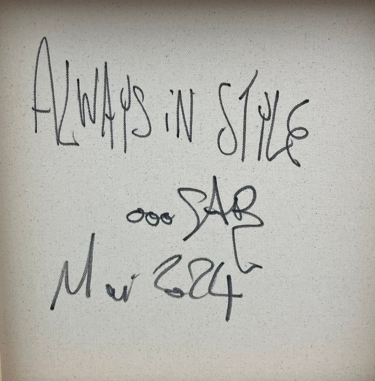 Tableau de RICO SAB a pour titre  Always in Style style street pop art, street art dim : RICO SABprix:600