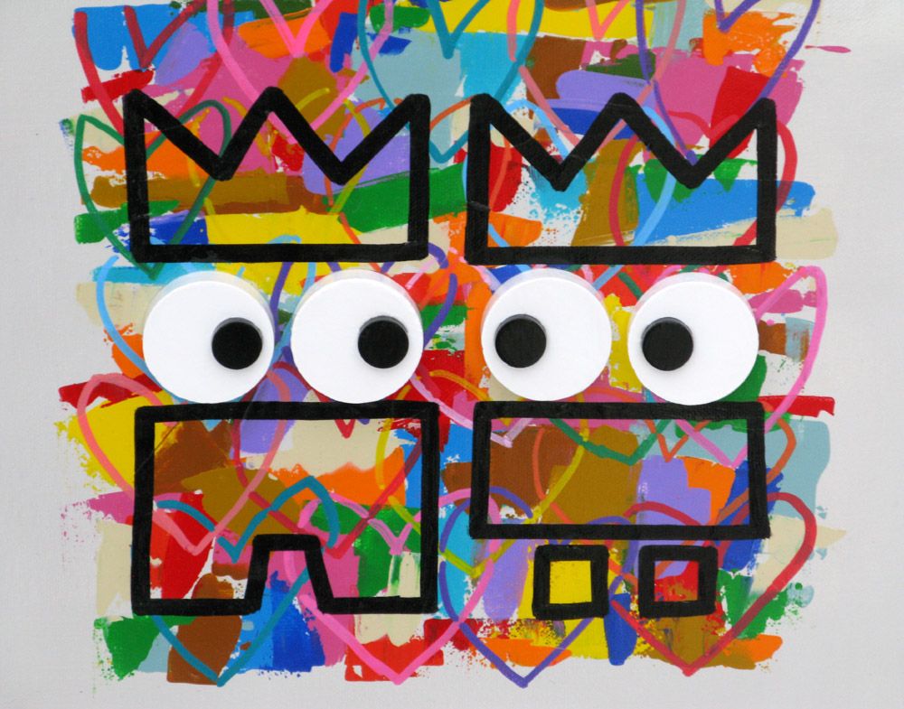 Tableau de MAM a pour titre  Amour de potes style graphique dim : MAMprix:300