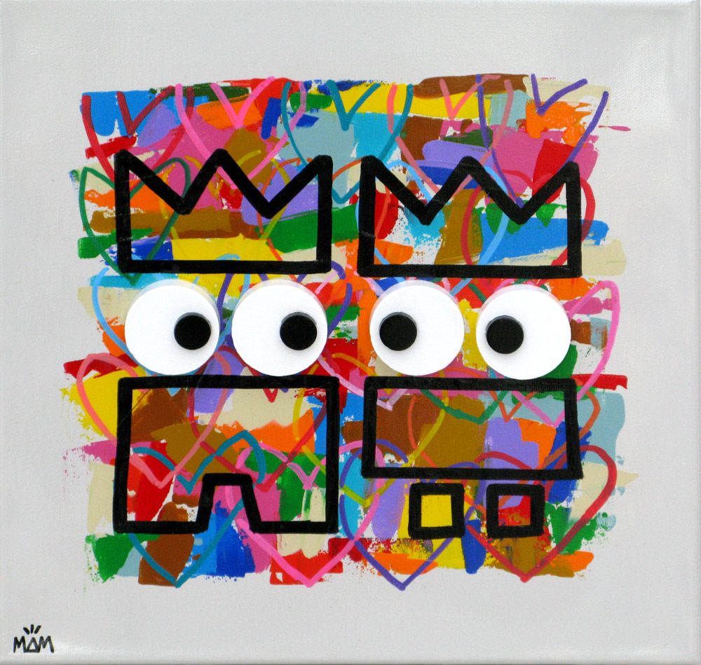 Tableau de MAM a pour titre  Amour de potes style graphique dim : MAMprix:300