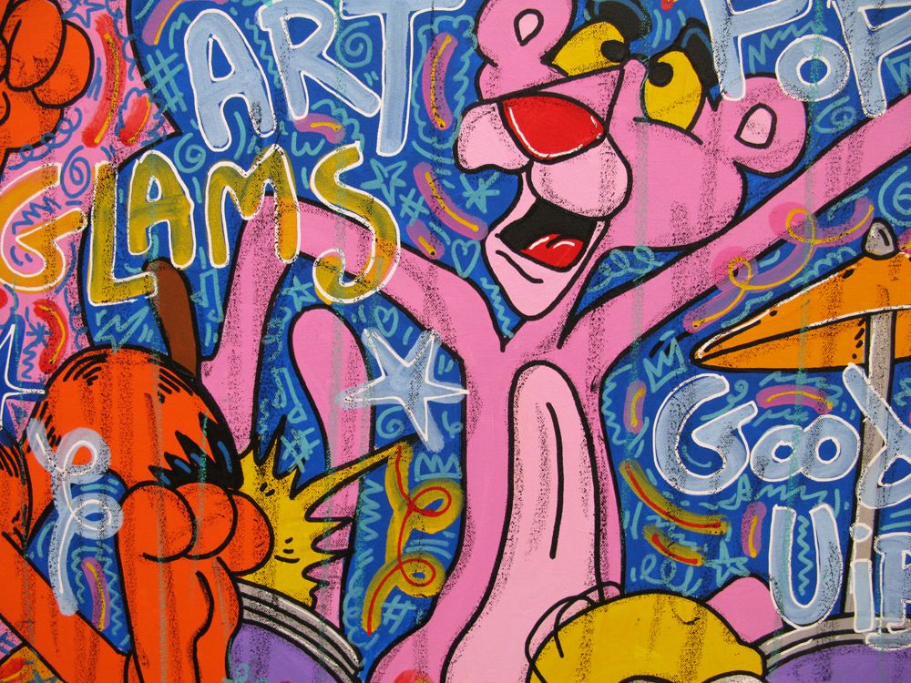 Tableau de RICO SAB a pour titre  Arty be jack style street pop art, street art dim : RICO SABprix:950