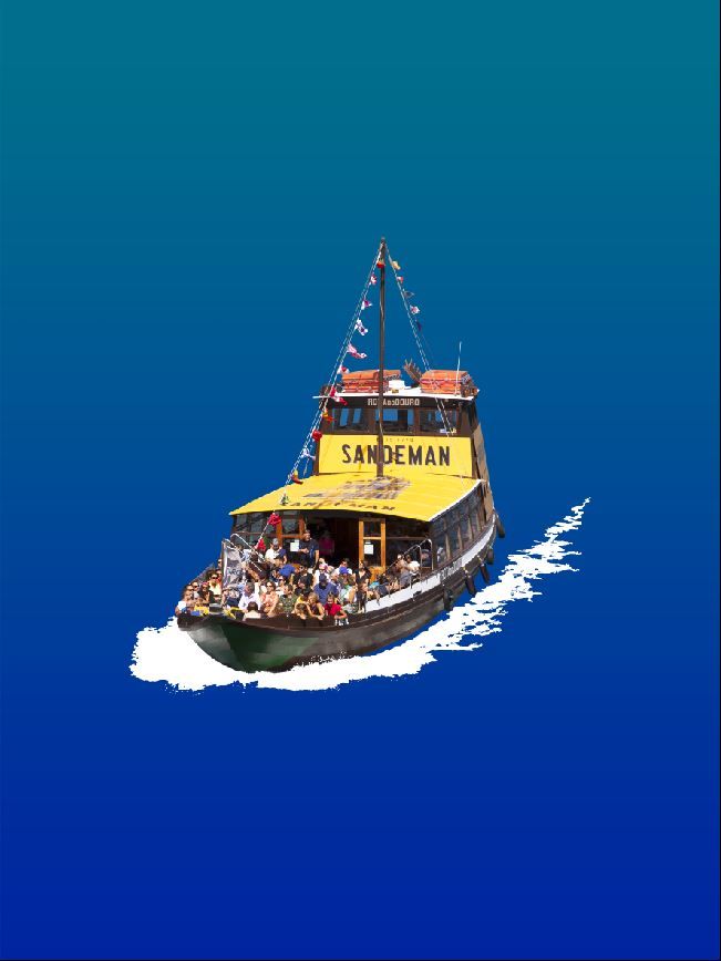 Editions d'art de GILLES INVERNIZZI a pour titre  LE BATEAU A PORTO style figuratif, graphique dim : GILLES INVERNIZZIprix:70