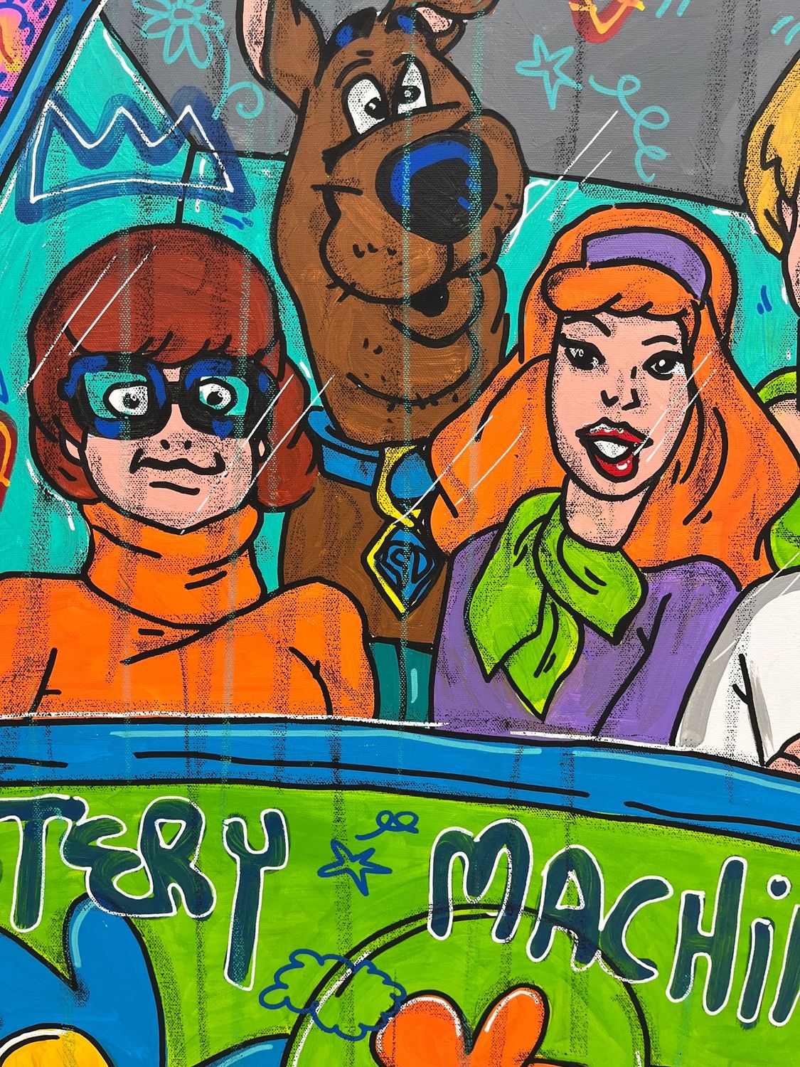Tableau de RICO SAB a pour titre  Be Krazy Scooby style street pop art, street art dim : RICO SABprix:950