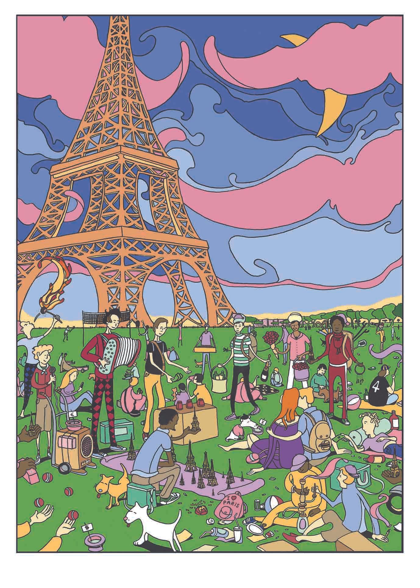 Editions d'art de Mark Temlett a pour titre  Belle Epoque style graphique dim : Mark Temlettprix:190