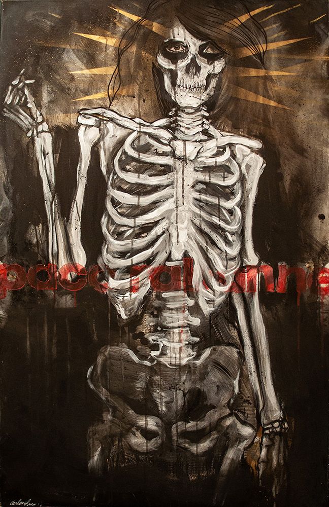 Editions d'art de Carlos Olmo a pour titre  Bone are forever style figuratif dim : Carlos Olmoprix:1500
