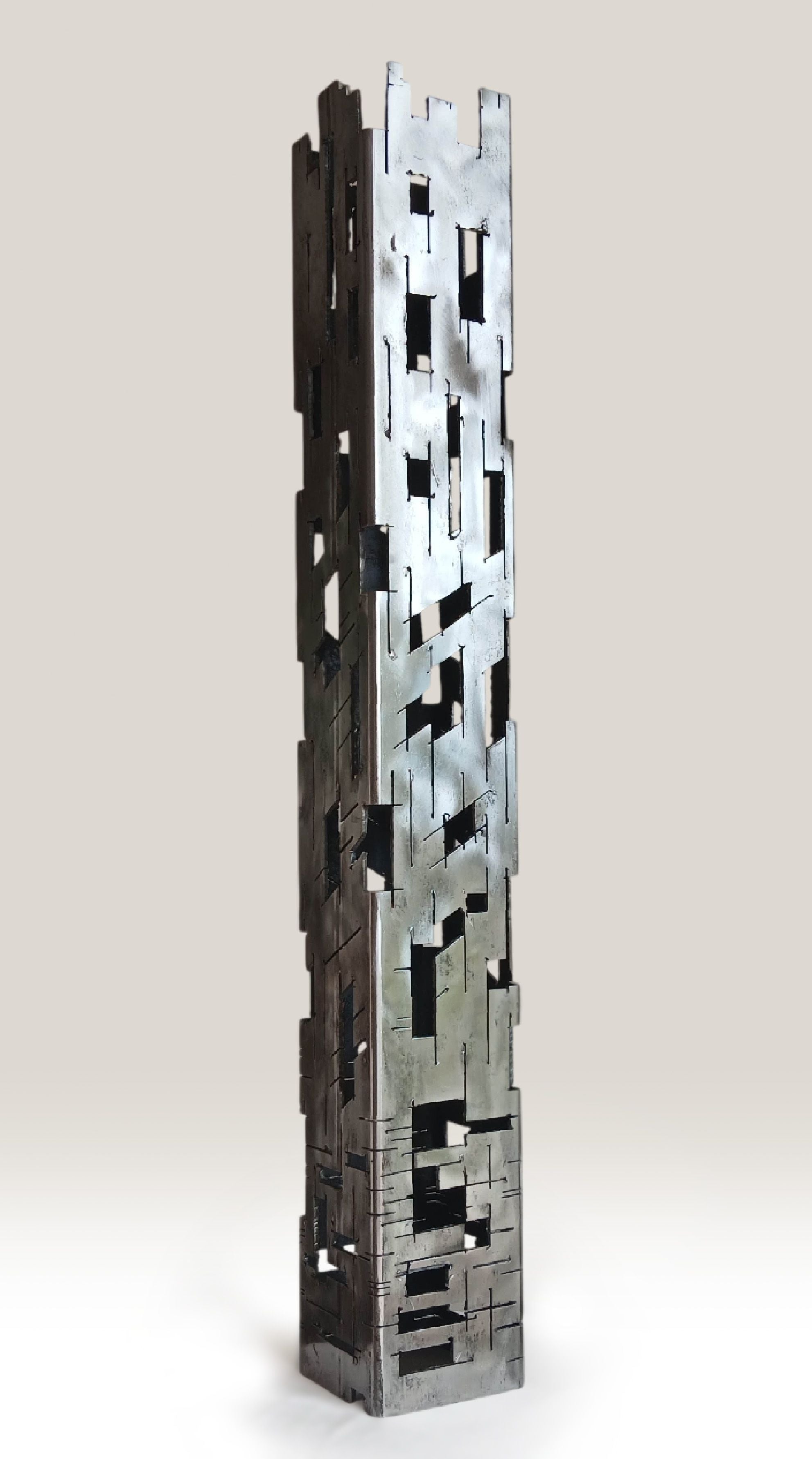Sculpture de JEROME POUMES a pour titre  Building 23 style graphique dim : JEROME POUMESprix:1500