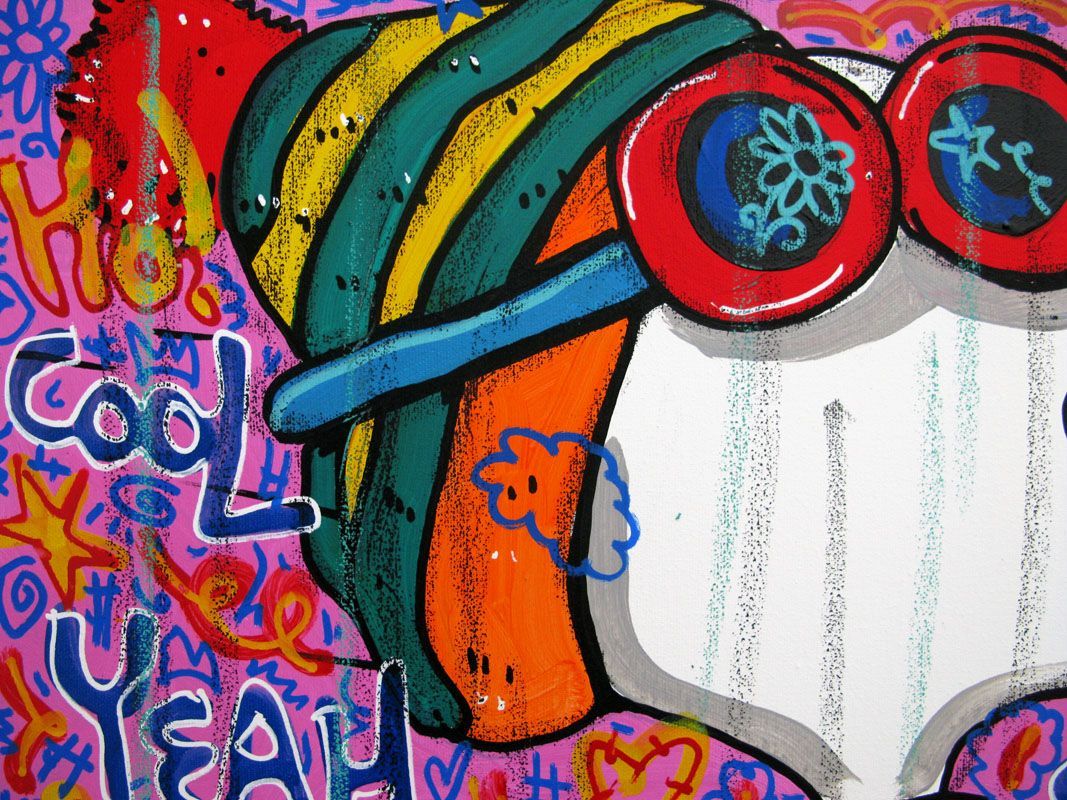 Tableau de RICO SAB a pour titre  Cool Snow style street pop art, street art dim : RICO SABprix:290