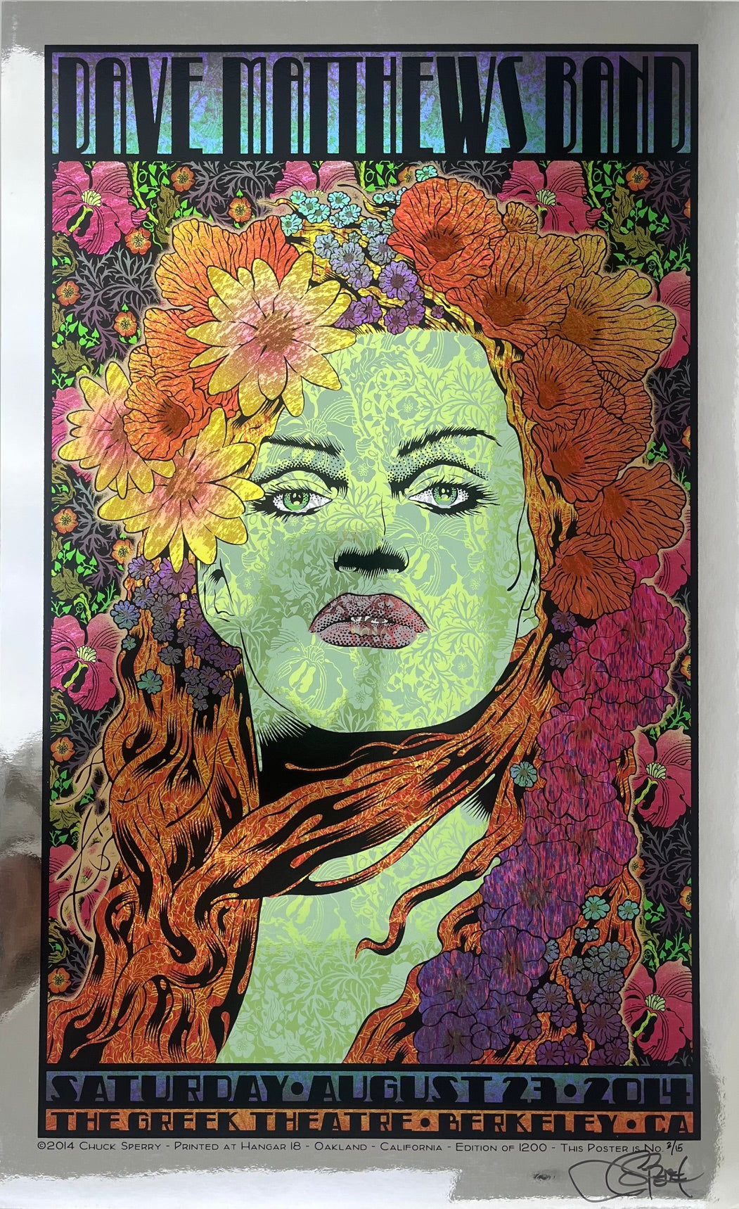 DAVE MATTHEWS BAND BERKELEY mirror foil AP