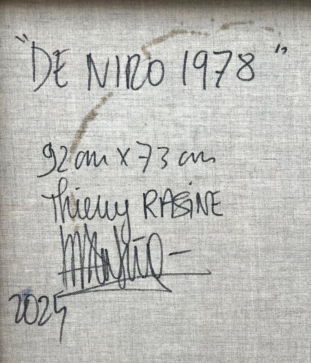 Tableau de THIERRY RASINE a pour titre  De Niro 1978 style street pop art dim : THIERRY RASINEprix:1200
