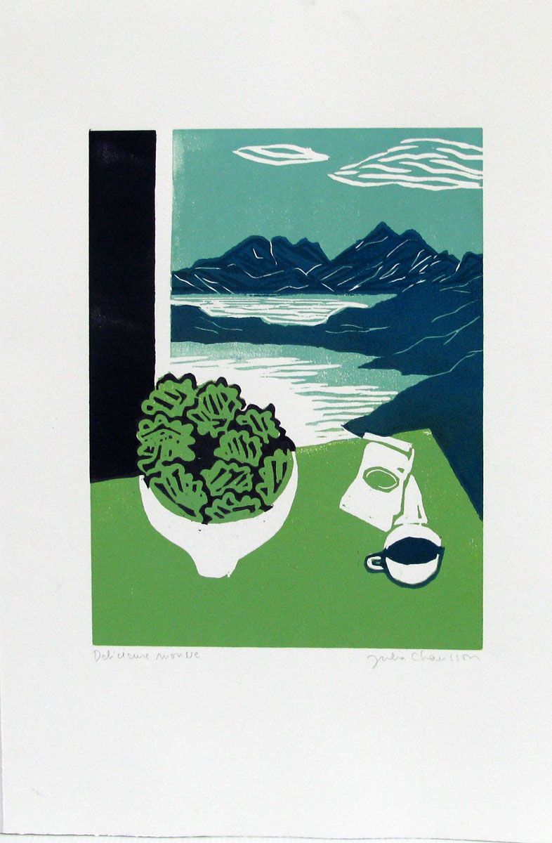 Dessin de JULIA CHAUSSON a pour titre  DELICIEUSE MOUSSE style figuratif dim : JULIA CHAUSSONprix: