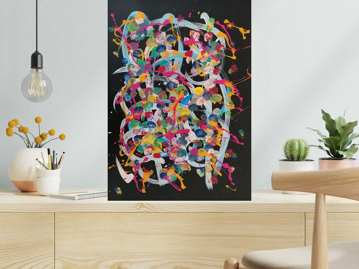 Dessin Noname C251 de STEPHANE RIME dans un intérieur – 50 × 70 cm