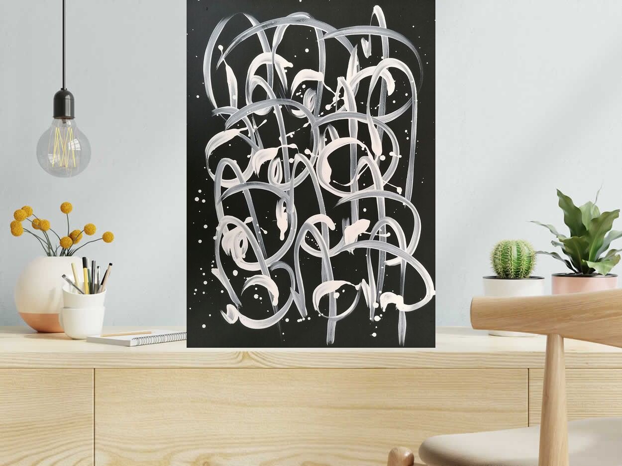 Dessin Noname D131 de STEPHANE RIME dans un intérieur – 50 × 70 cm