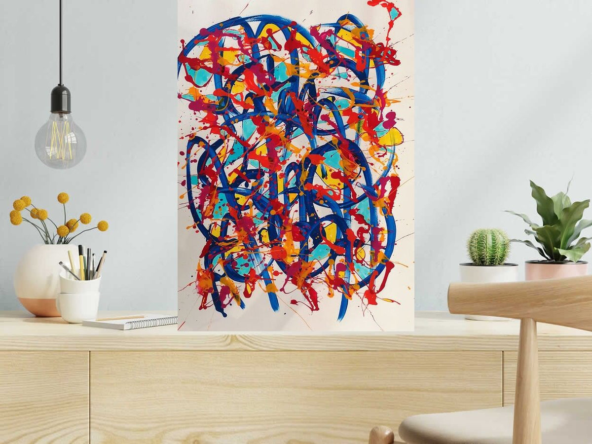 Dessin Noname D35 de STEPHANE RIME dans un intérieur – 50 × 70 cm
