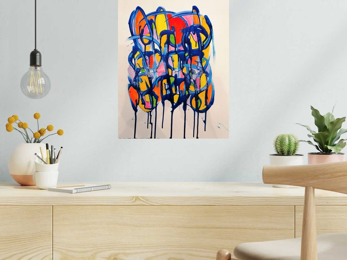 Dessin Noname D108 de STEPHANE RIME dans un intérieur – 40 × 50 cm