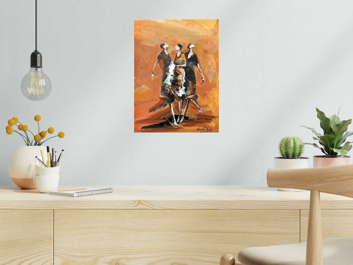 Dessin Femmes 19 de ARANCHA TEJEDOR dans un intérieur – 30 × 40 cm
