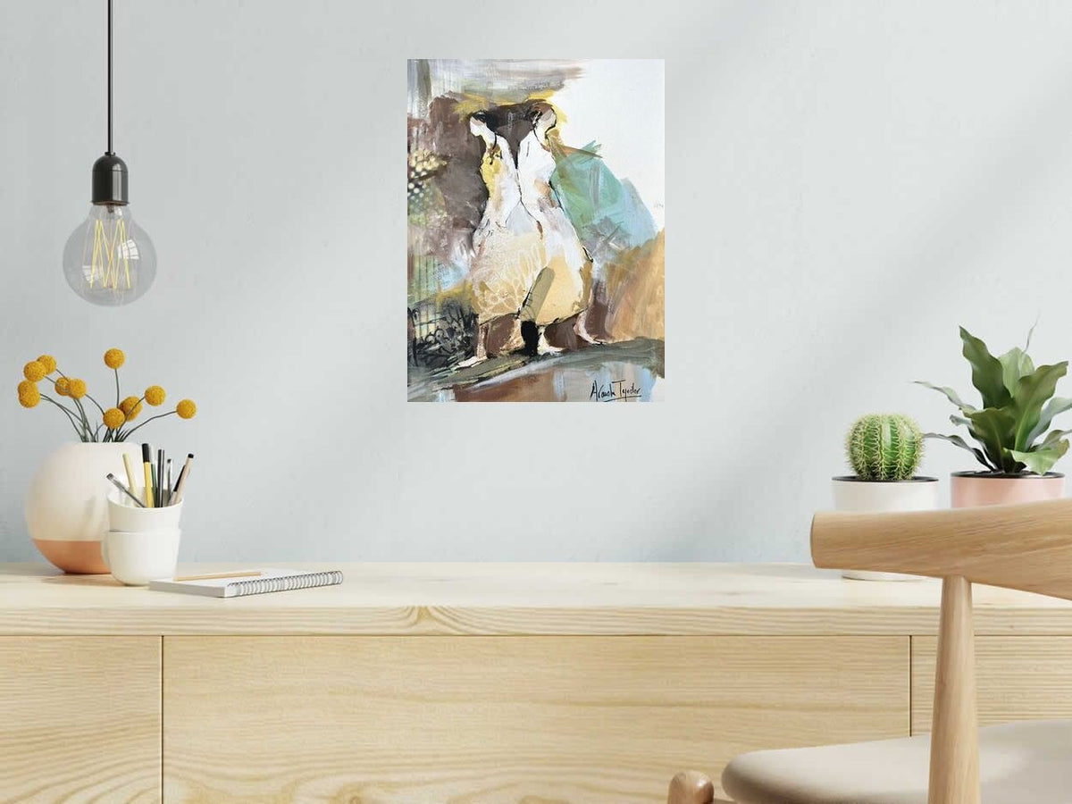Dessin Femmes 21 de ARANCHA TEJEDOR dans un intérieur – 30 × 40 cm
