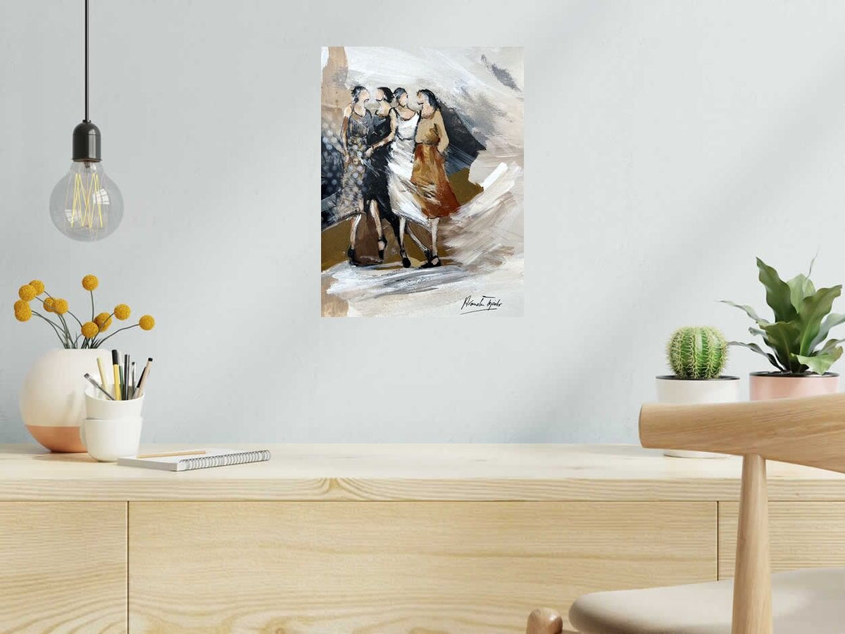 Dessin Femmes 22 de ARANCHA TEJEDOR dans un intérieur – 30 × 40 cm