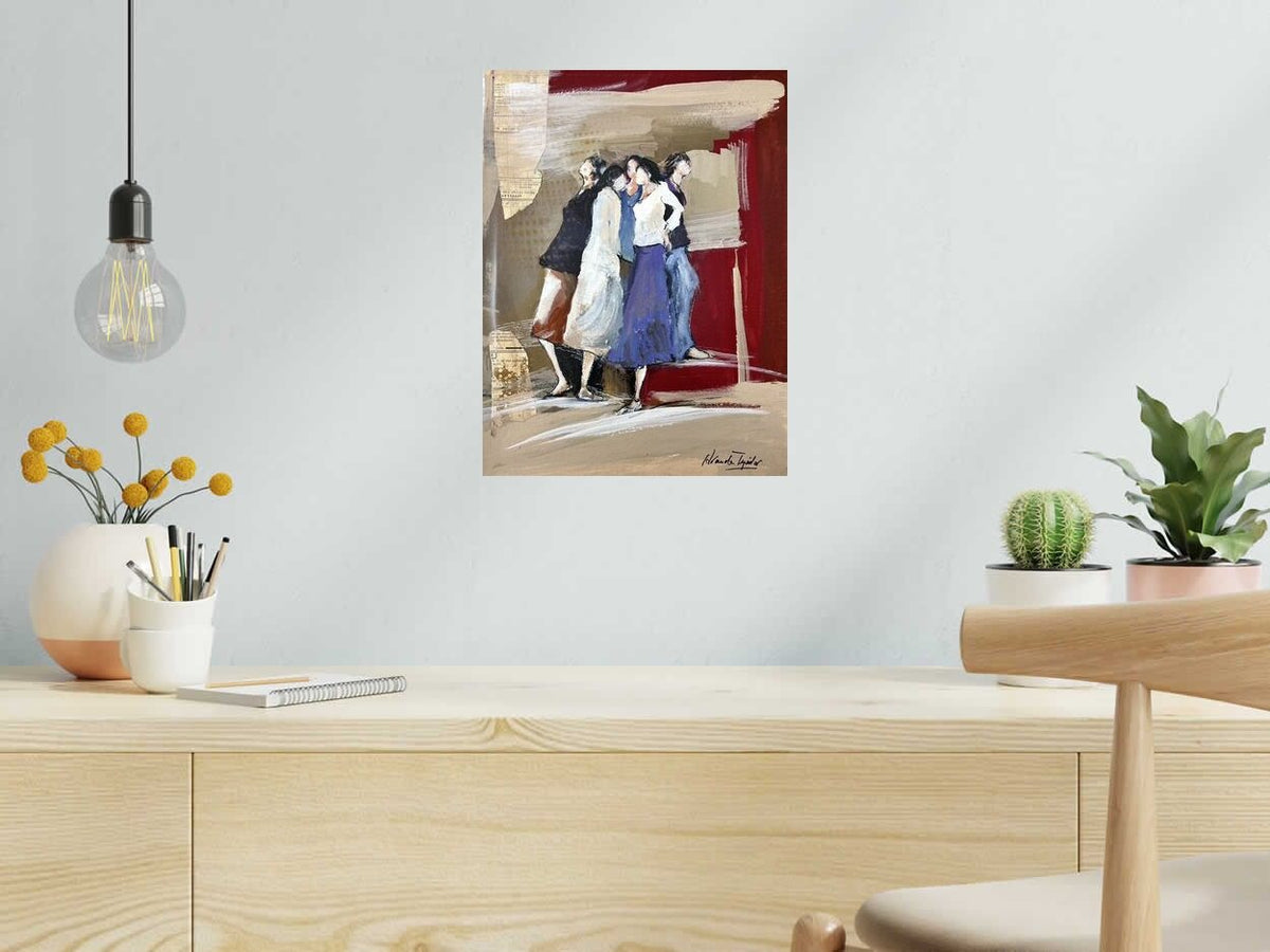 Dessin Femmes 24 de ARANCHA TEJEDOR dans un intérieur – 30 × 40 cm
