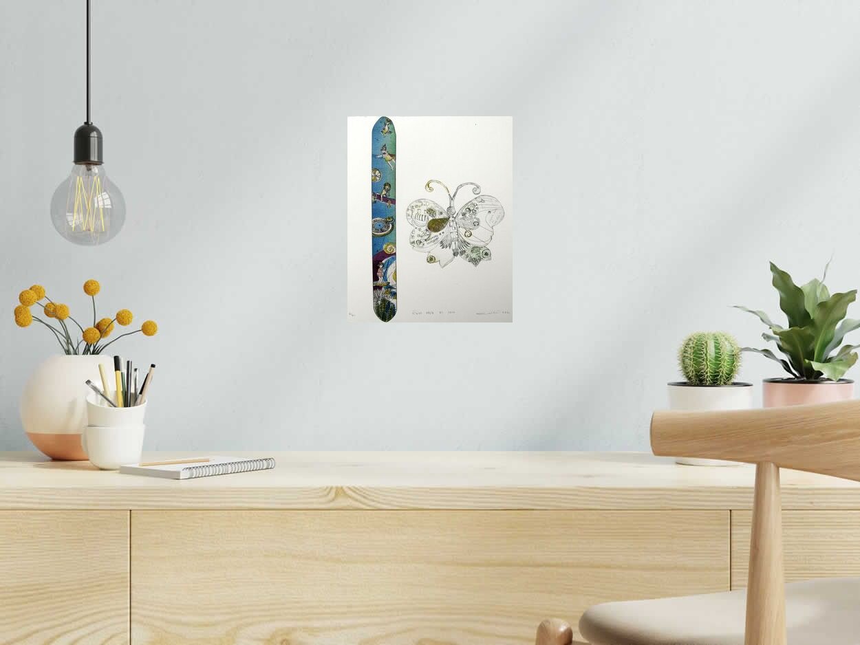 Dessin C'EST DEJA SI LOIN de ATSUKO ISHII dans un intérieur – 30 × 24 cm