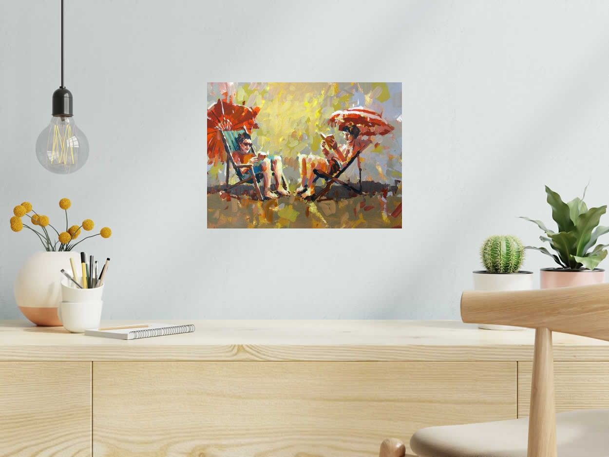Dessin SANS TITRE 13 de HEATON RUDYARD dans un intérieur – 30 × 40 cm