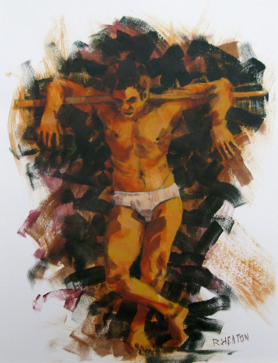 Dessin figuratif petit format SANS TITRE 4 – HEATON RUDYARD – 40 × 30 cm