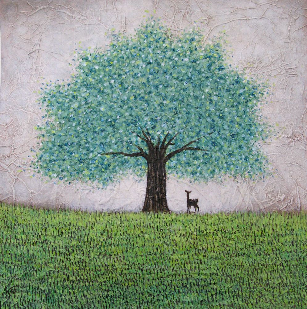 Dessin figuratif petit format Sans titre 23 – KATSUKO KUROYA – 30 × 30 cm