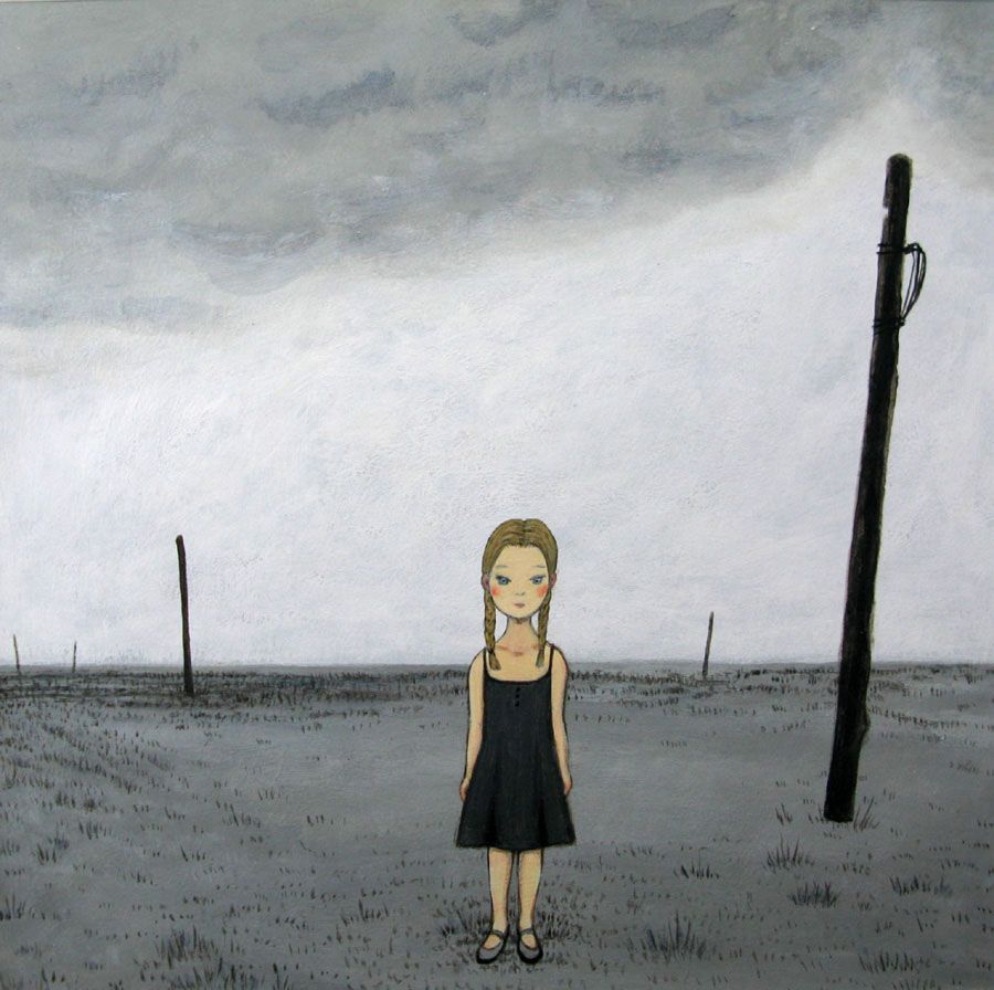 Dessin figuratif petit format SANS TITRE – KATSUKO KUROYA – 30 × 30 cm