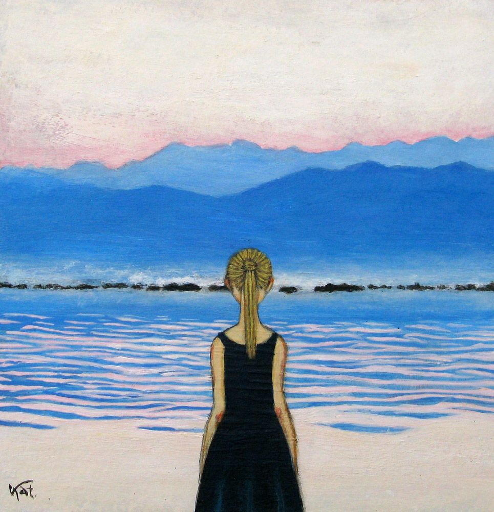 Dessin figuratif petit format Sans titre 41 – KATSUKO KUROYA – 15 × 15 cm