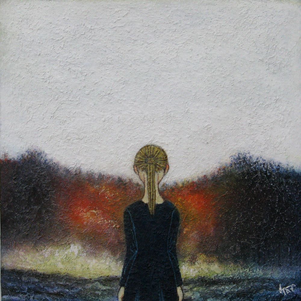 Dessin figuratif petit format Sans titre 42 – KATSUKO KUROYA – 15 × 15 cm