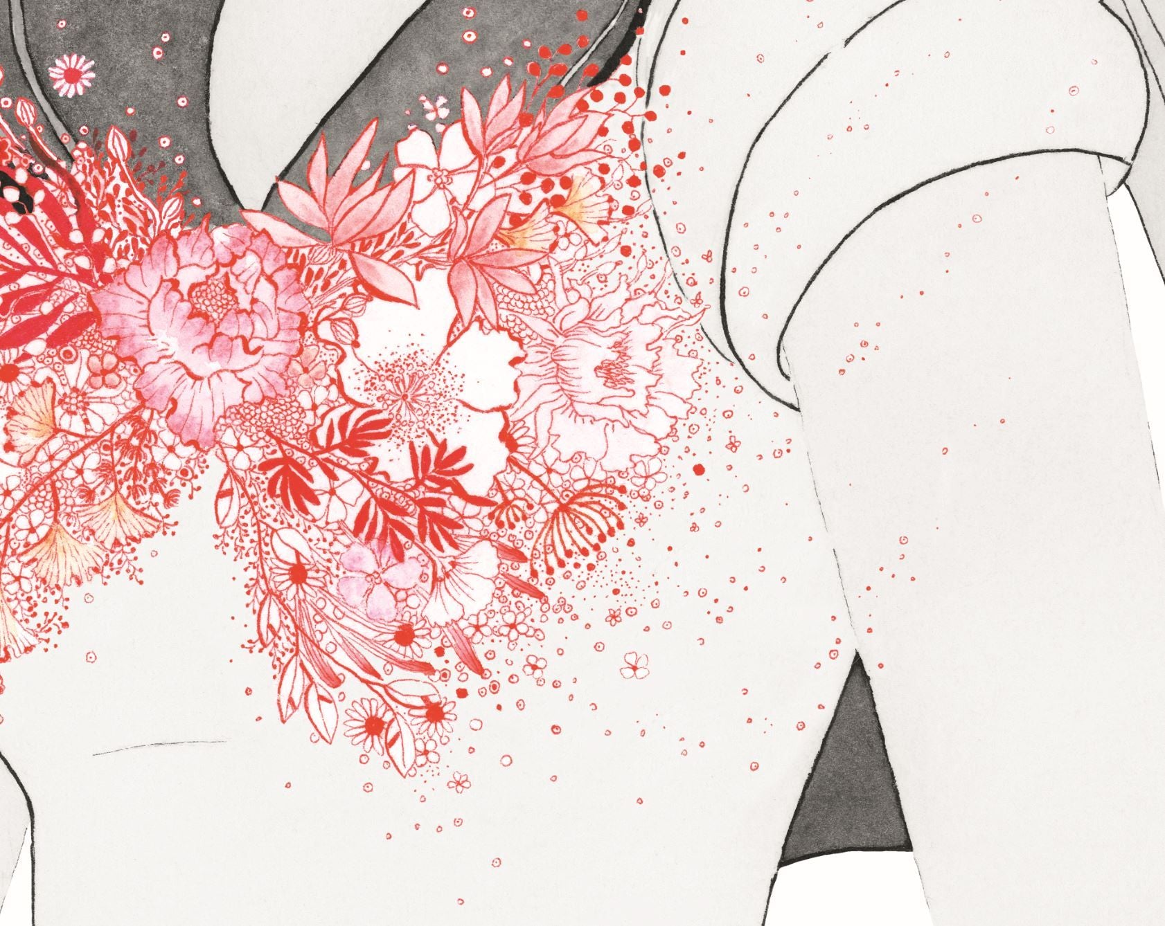 Editions d'art de CAMILLE POLI a pour titre  SAILOR FLOWER style figuratif, graphique dim : CAMILLE POLIprix:90
