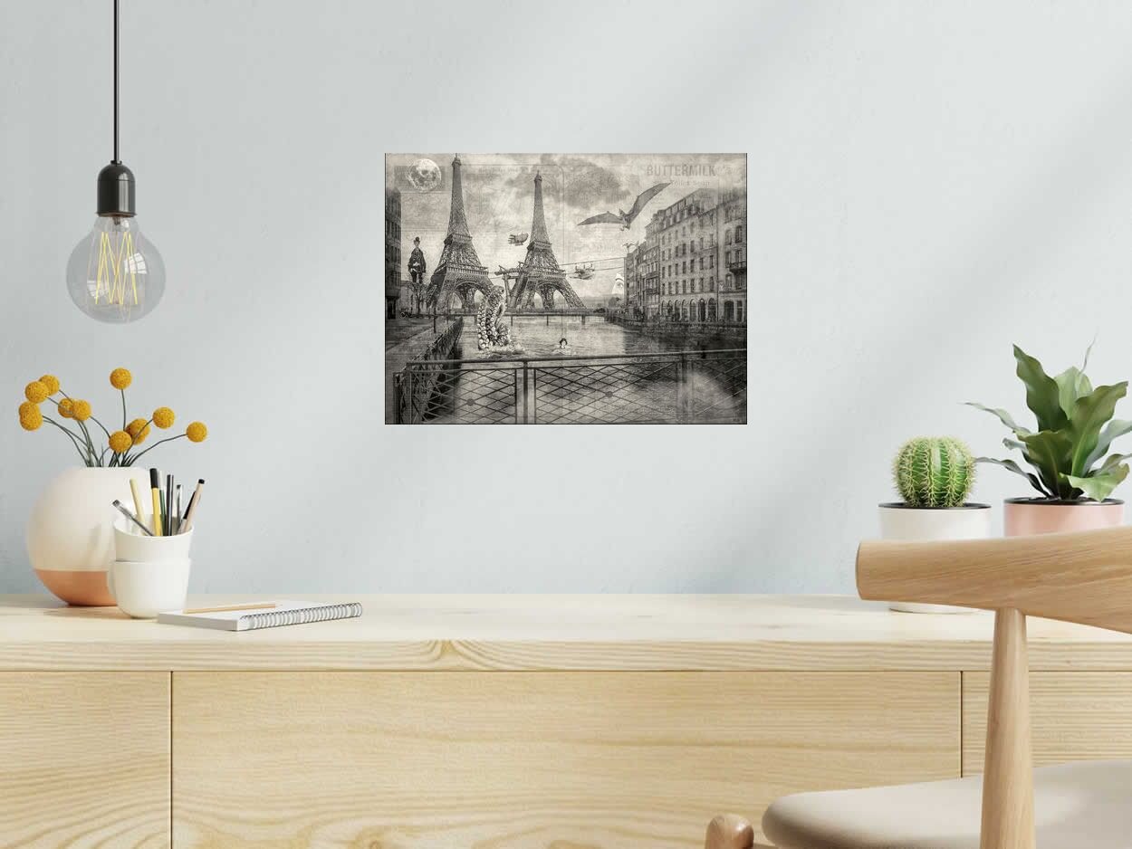 Digigraphie Brindavoine au secours d'Adèle de OliR dans un intérieur – 40 × 30 cm