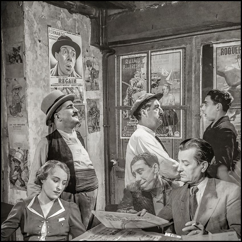 Digigraphie figuratif petit format MARSEILLE – OliR – 30 × 30 cm
