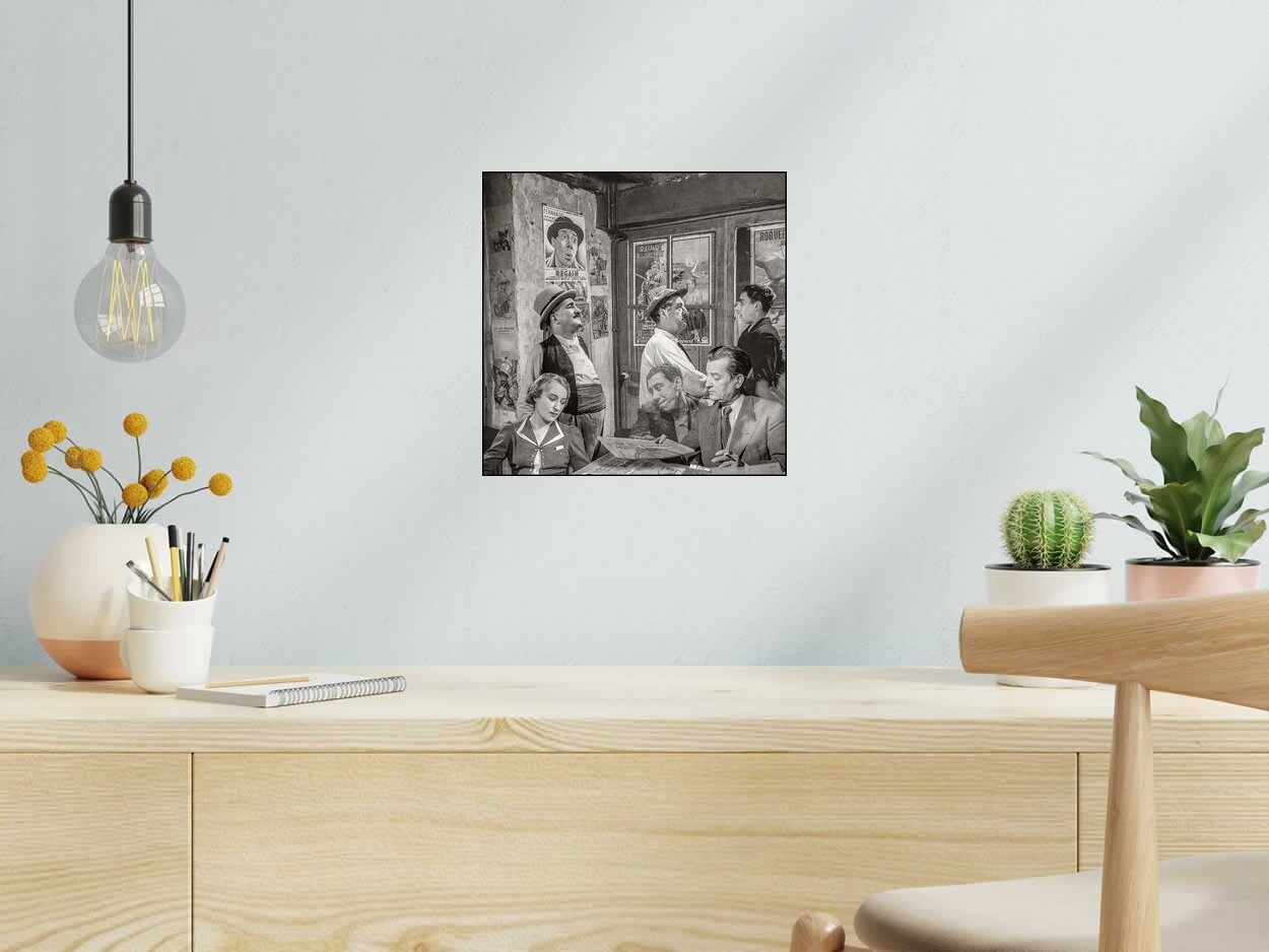 Digigraphie MARSEILLE de OliR dans un intérieur – 30 × 30 cm