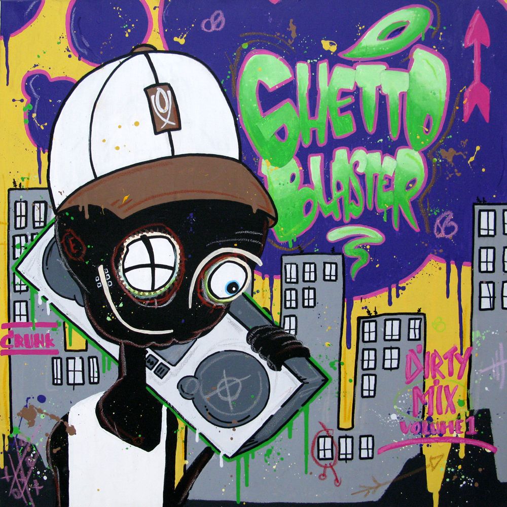 Tableau de DIDIER GOMEZ a pour titre  Dirty mix style street pop art dim : DIDIER GOMEZprix:550