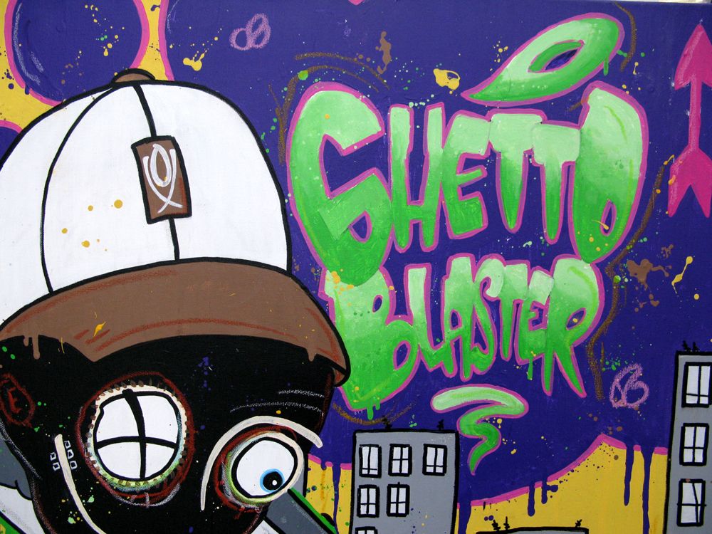 Tableau de DIDIER GOMEZ a pour titre  Dirty mix style street pop art dim : DIDIER GOMEZprix:550