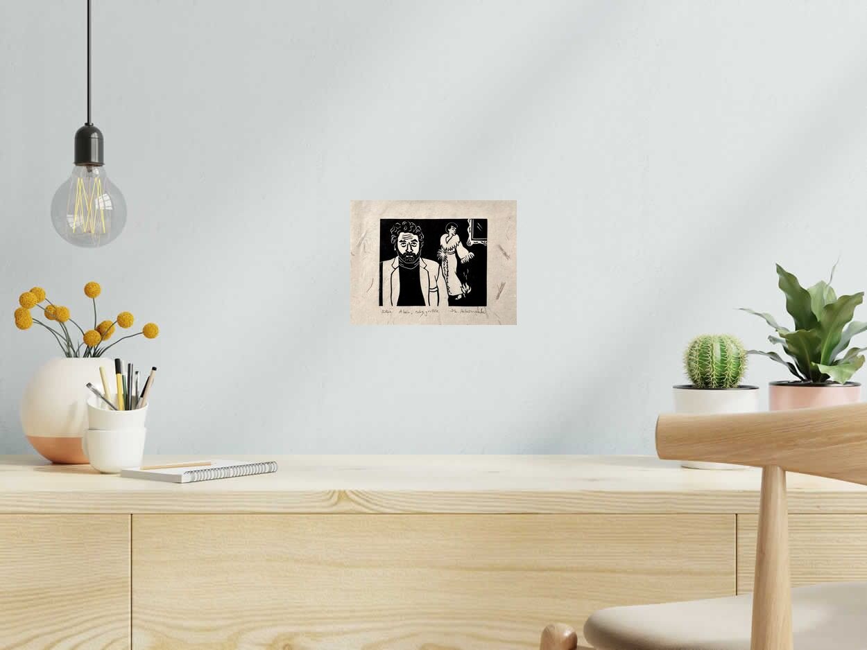 Edition d art ALAIN ROBEGRILLÉE de PHILIPPE ACHERMANN dans un intérieur – 24 × 18 cm