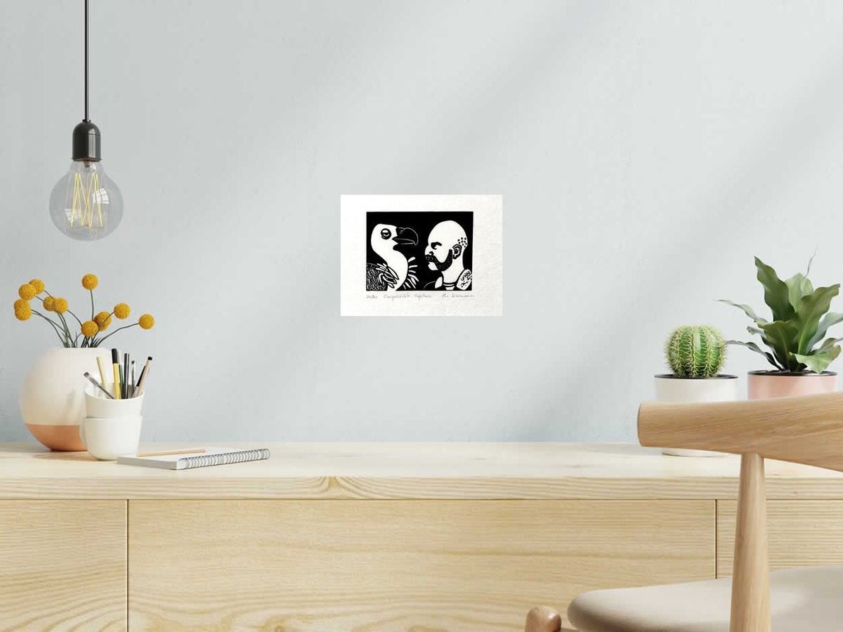 Edition d art COMPATIBILITE CAPILLAIRE de PHILIPPE ACHERMANN dans un intérieur – 24 × 18 cm