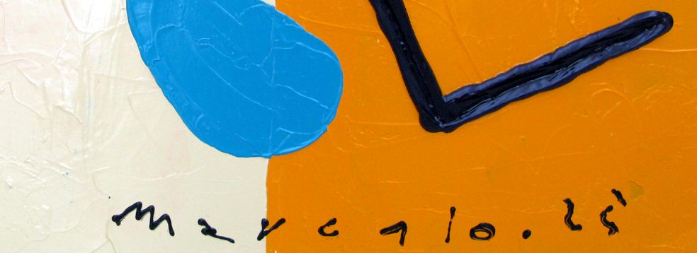 Tableau de MARCELLO CID SAINT JEAN a pour titre  Espacios 2 style abstrait dim : MARCELLO CID SAINT JEANprix:750