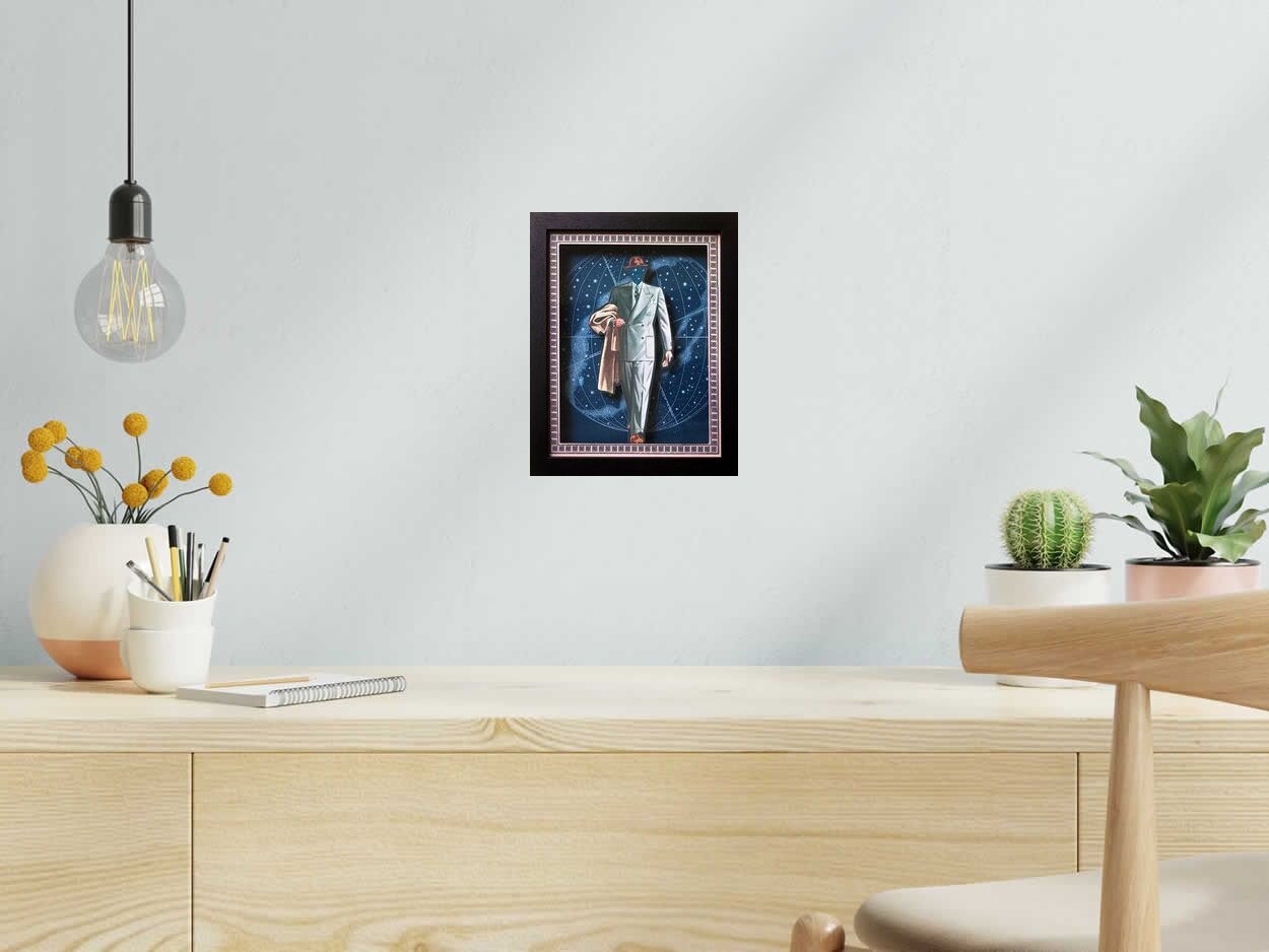 Estampe For a brighter Tomorrow de Gavin Jay dans un intérieur – 20 × 26 cm